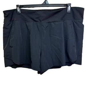 Avia Black Athletic Bike Shorts - XXXL / 3XL / 22 - Pre-Owned Sporty Active